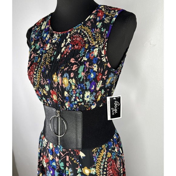 Beige By Eci Sleeveless Maxi Dress Small Floral Boho Cottage Core Maxi NWT - Picture 8 of 16